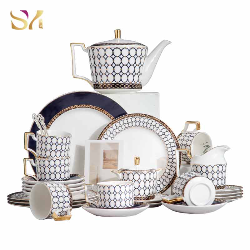 China Factory Wholesale Custom Philippines Gold Rim Ceramic Dinner Bone ...