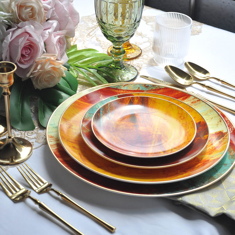 Colorful Ceramics Dinnerware Dish Set