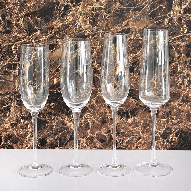 Clear Glass Champagne Flutes