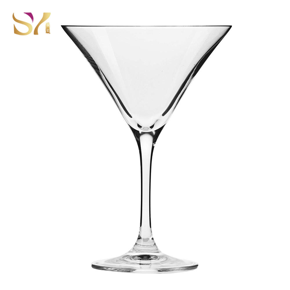 Clear Lead Free Glass Martini Glass