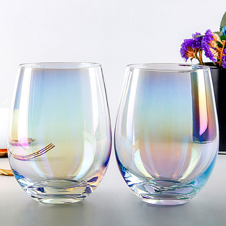 Custom Christmas Stemless Wine Glasses