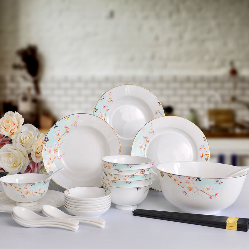 Fine Bone China Footed Bowls Set 