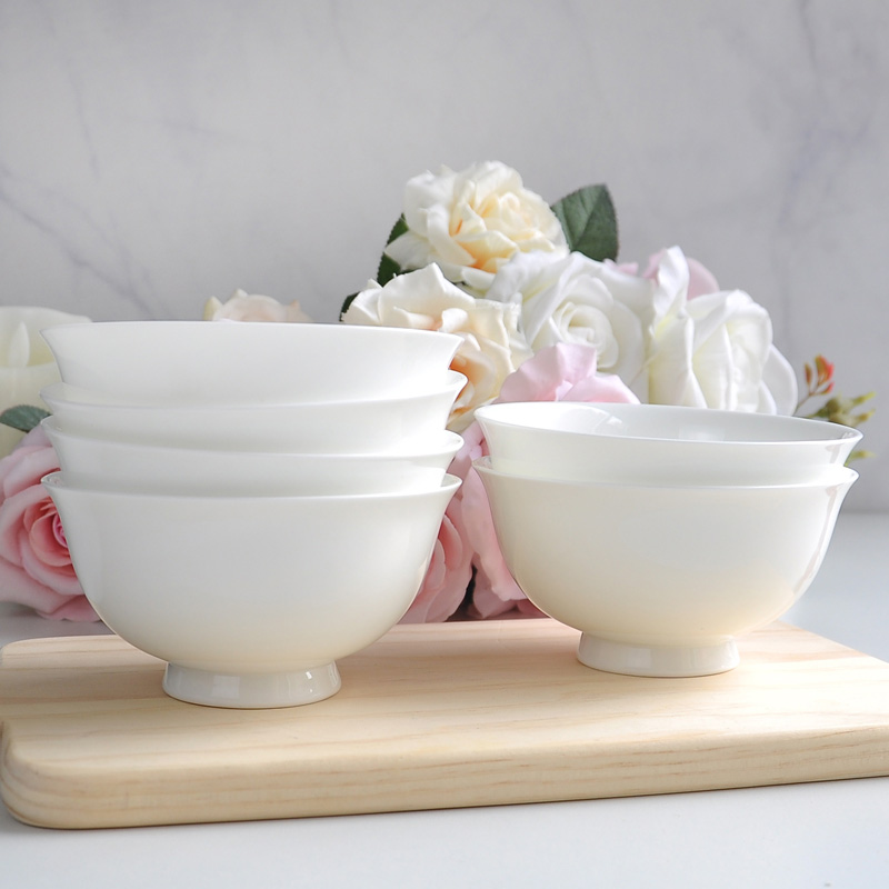 Fine Bone China Footed Bowls Set 