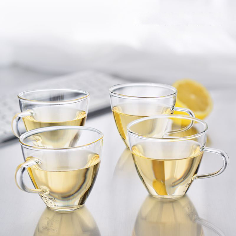 Clear Glass Teacups 