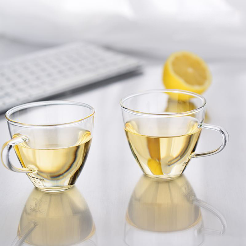 Clear Glass Teacups 