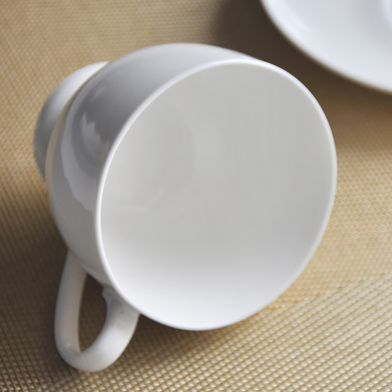 White Bone China Tea Cups And Saucers Set