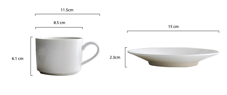 custom white ceramic bone china classic espresso coffee cups and saucer set