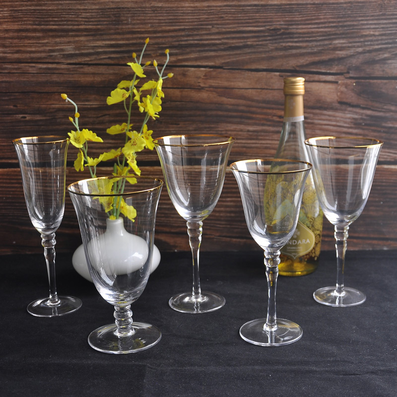 Long Short Stem Bucket Bowl Wine Glasses