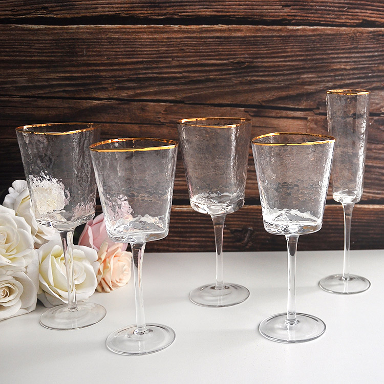 Unique Triangular Wine Glasses Set