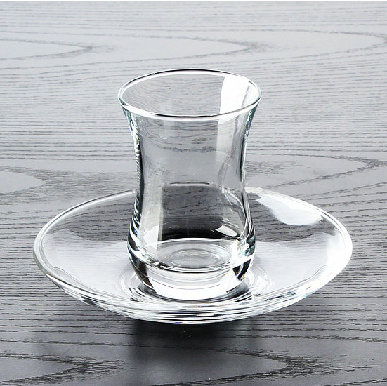 Turkish Glass Tea Cups And Saucers Set