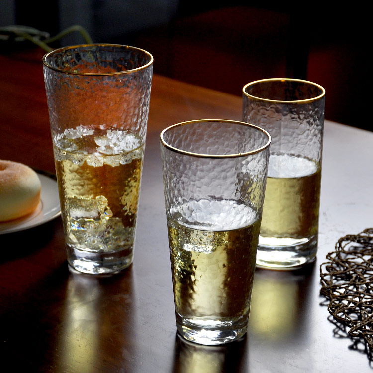 Frosted Round Drinking Water Glass