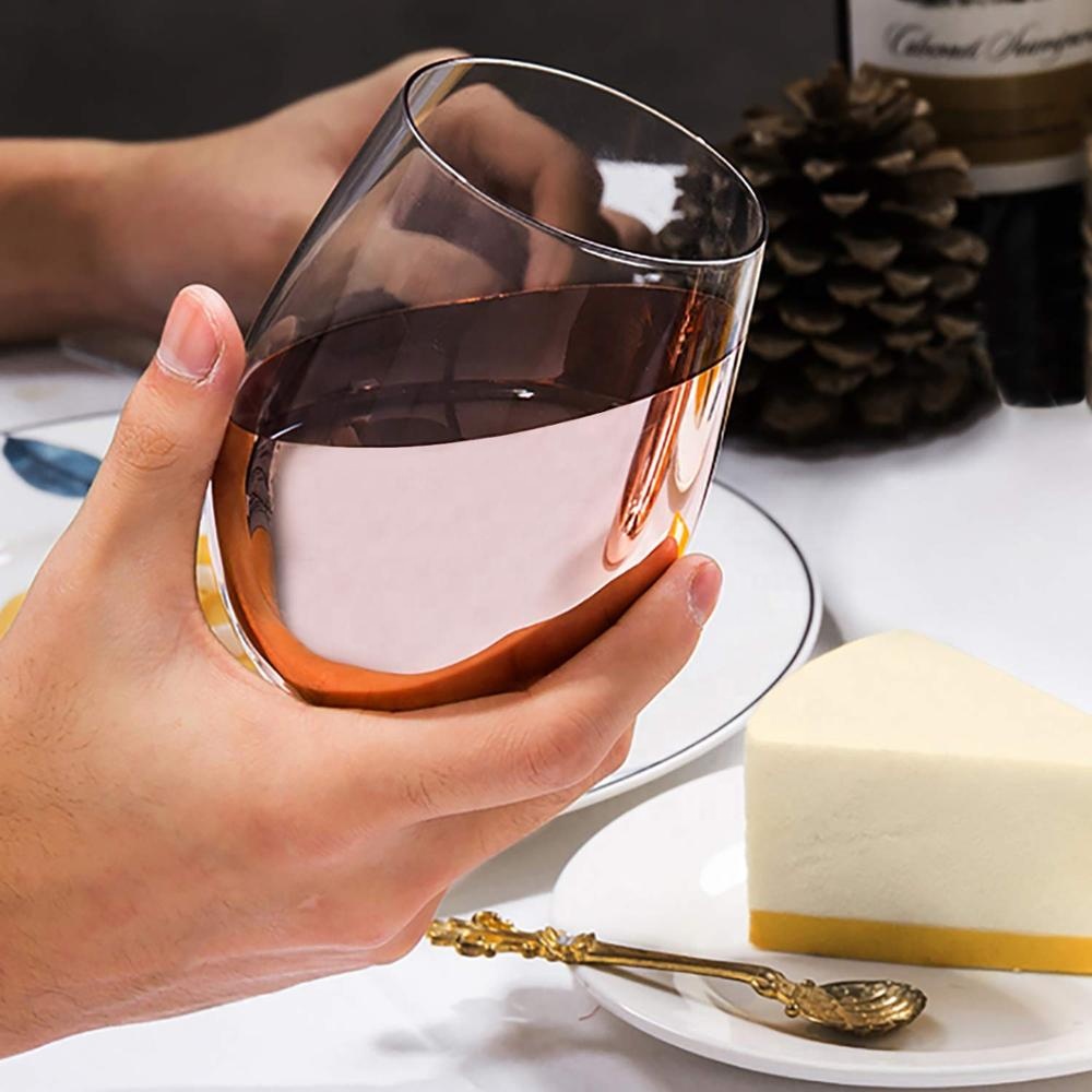 Plating Rose Gold Wine Glasses Stemless