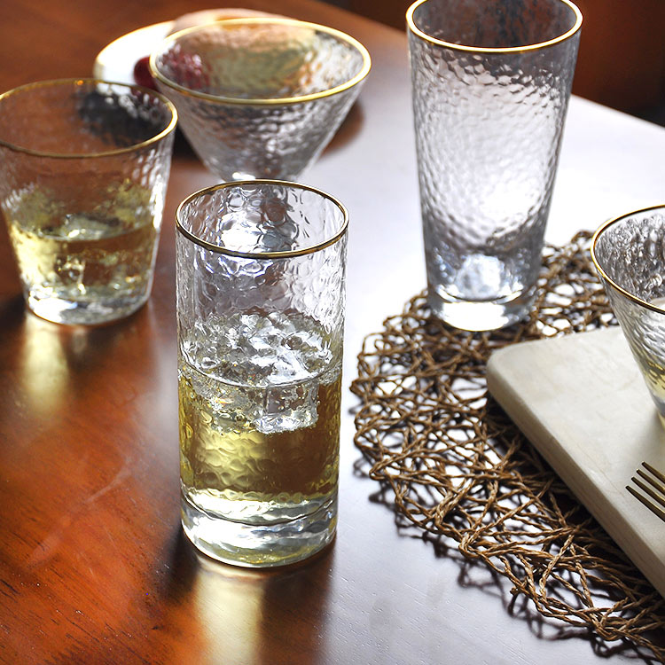 Frosted Round Drinking Water Glass