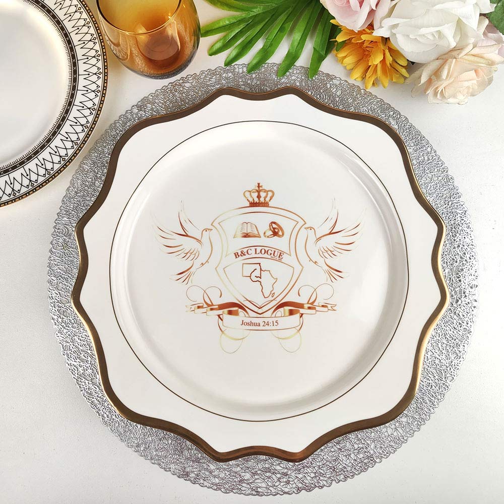 Pure White Porcelain Dinner Service Dishes