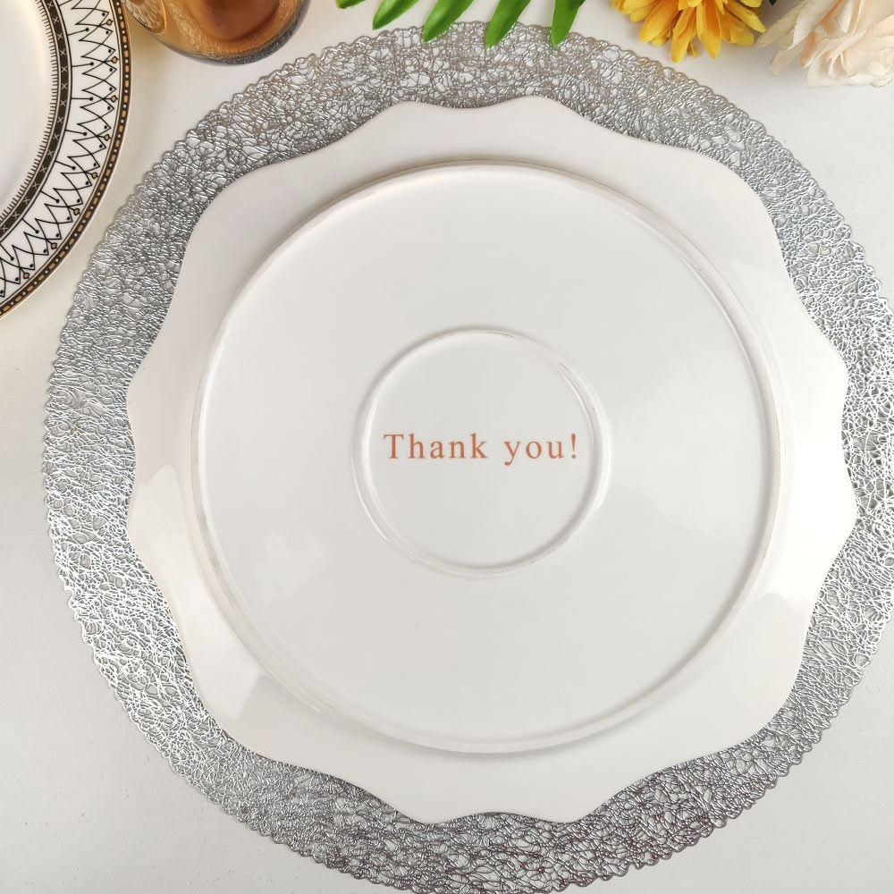 Pure White Porcelain Dinner Service Dishes