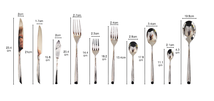 fine bias-cut bases flatware silverware cutlery set