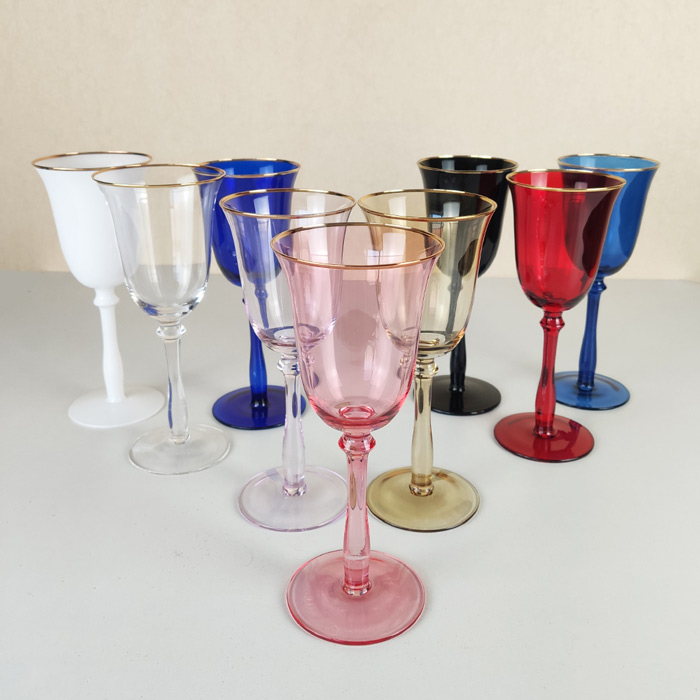Colorful Tulip Water Wine Goblet 