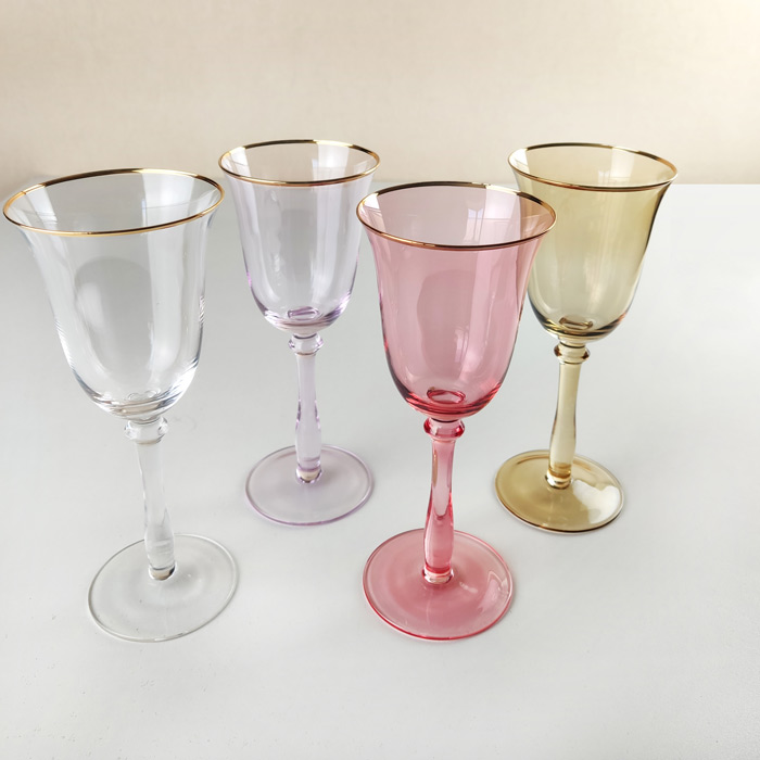 Colorful Tulip Water Wine Goblet 