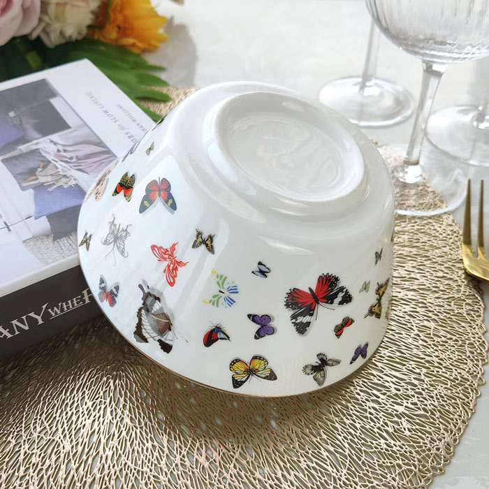 Butterfly Decorative Bone China Bowl