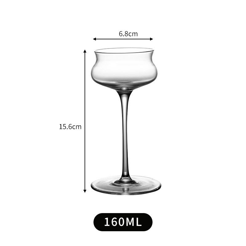 Long Stem Tulip Martini Cocktail Glass