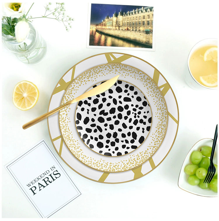 Ceramic Speckled Charger dinner Plates Set 