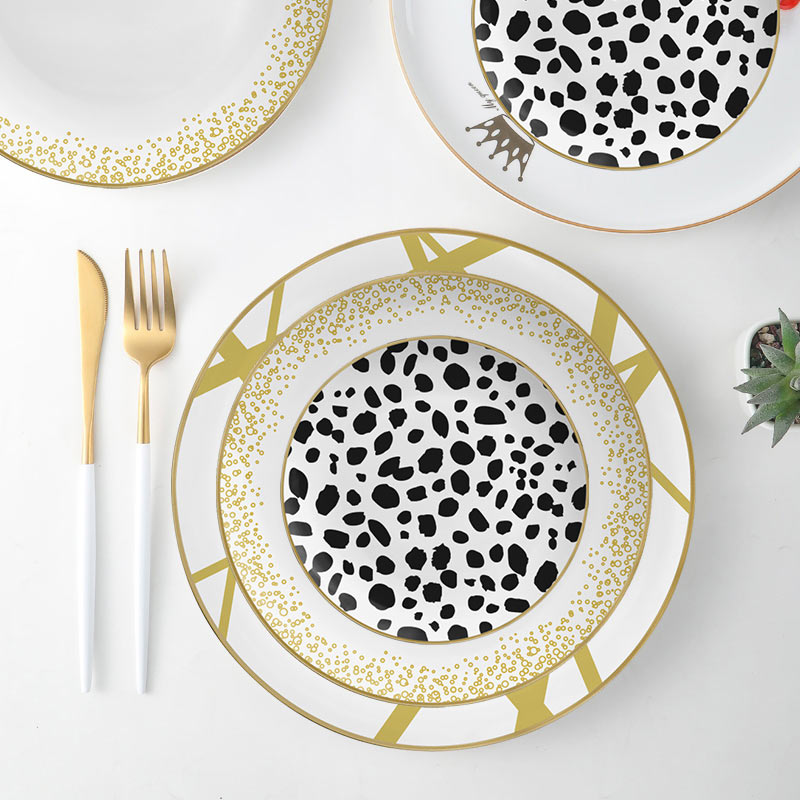 Ceramic Speckled Charger dinner Plates Set 