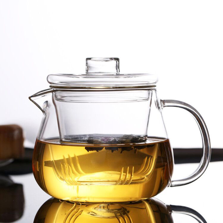 Transparent Borosilicate Glass Teapot Set