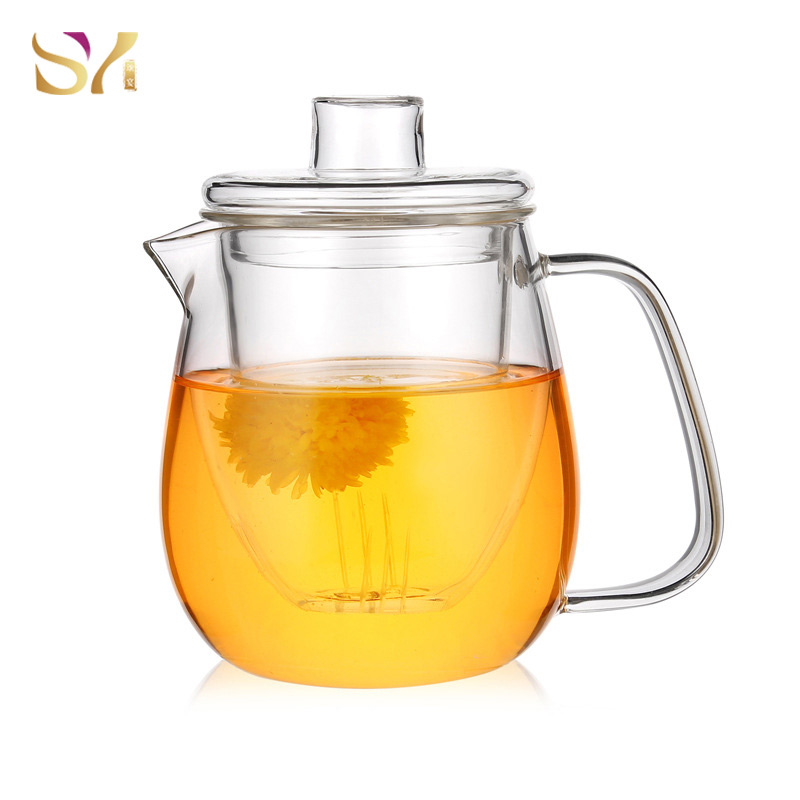 Transparent Borosilicate Glass Teapot Set