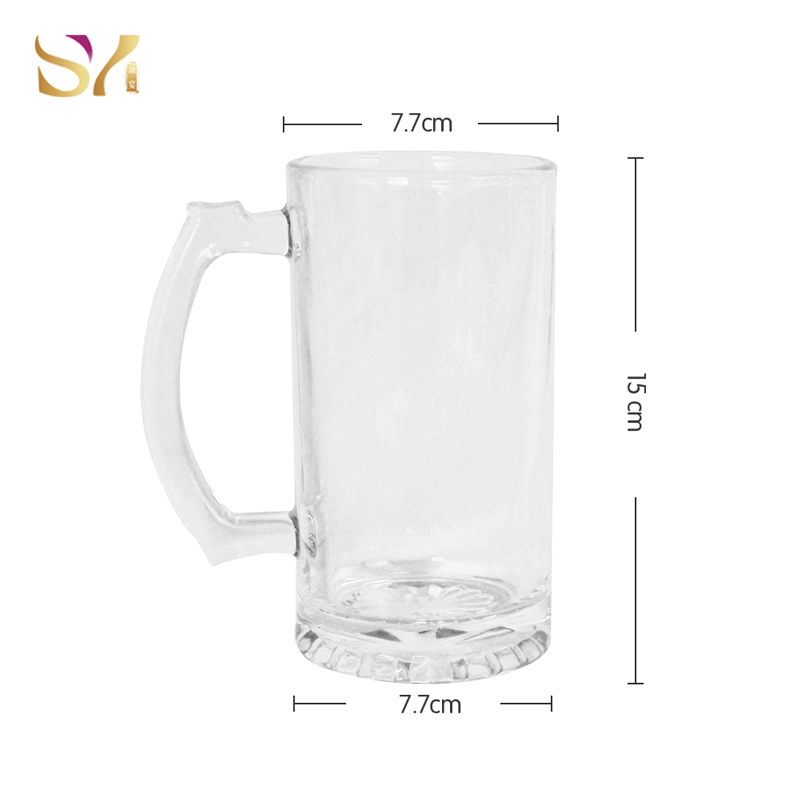 transparent round beer mug clear crystal beer glass