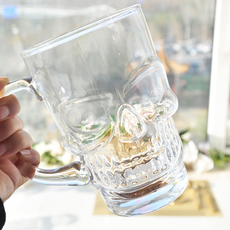 Skull Beer Mug Bar Cup Glasses