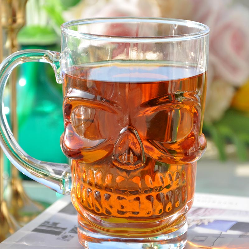 Skull Beer Mug Bar Cup Glasses