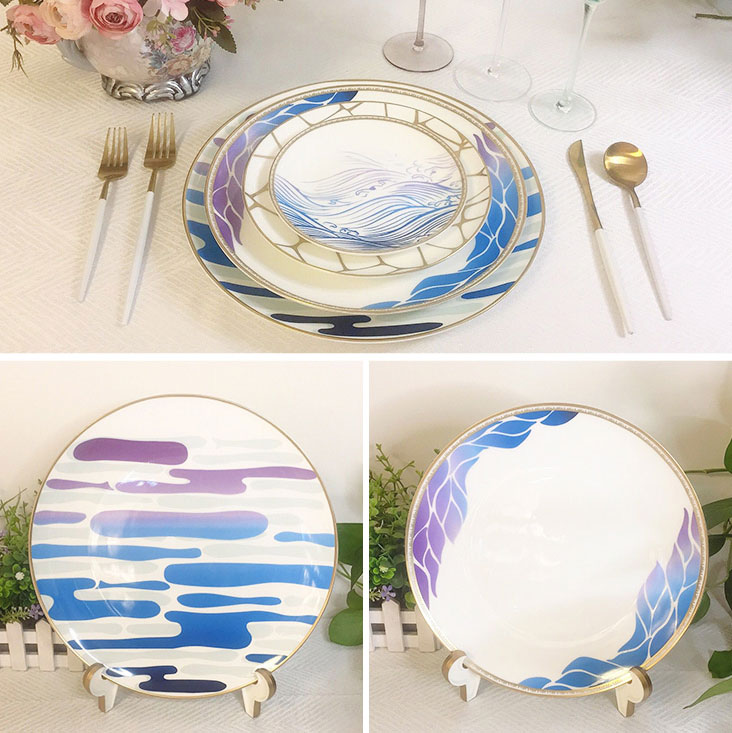 Light Blue Dinner Plate Set