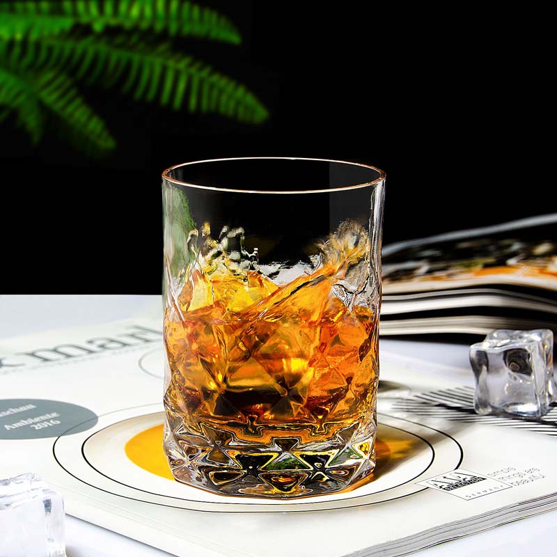 Diamond Tumbler Whisky Glass