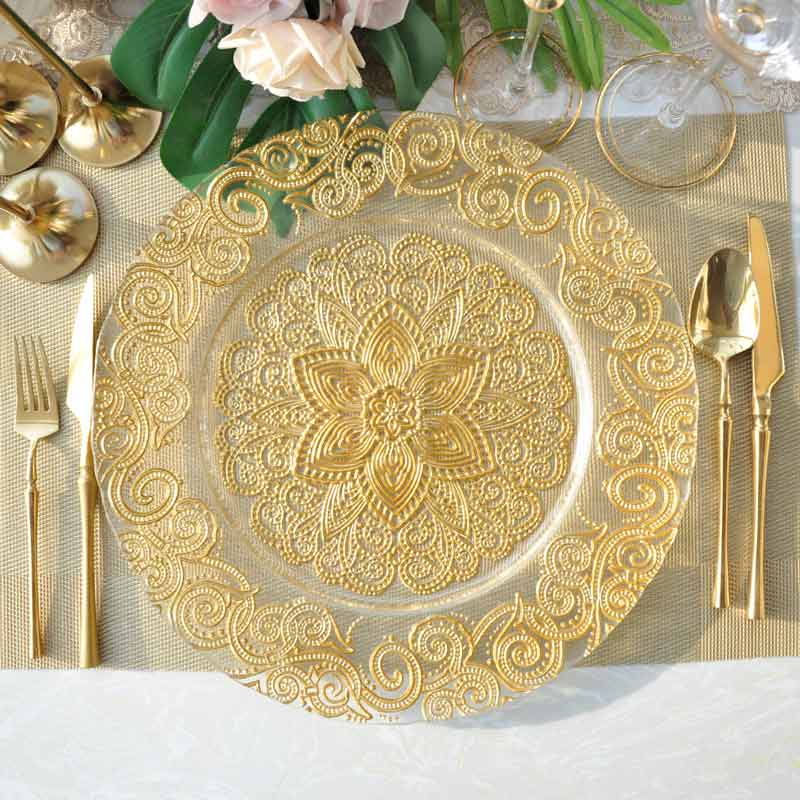 Floral Large Plate Under Dinner Plate