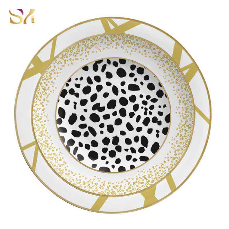 Ceramic Speckled Charger dinner Plates Set 