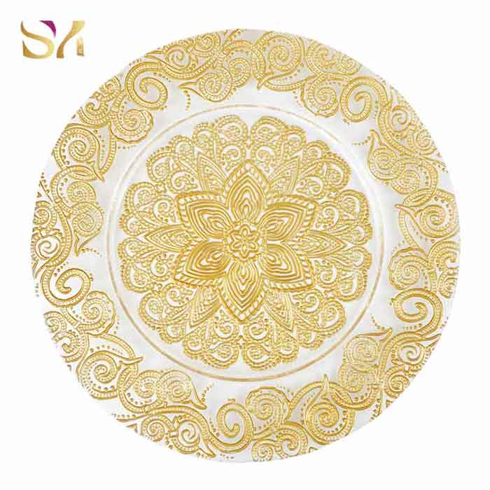 Floral Large Plate Under Dinner Plate