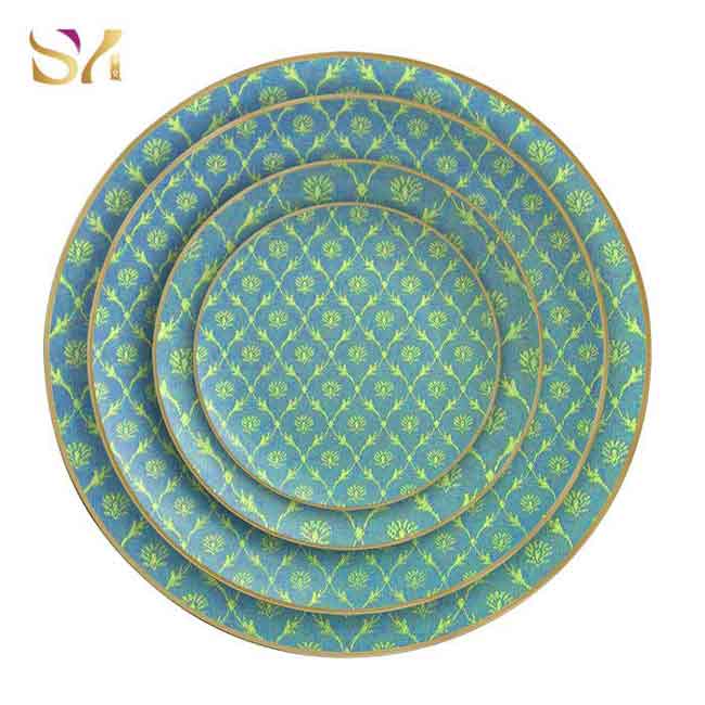 Green Ceramic Dinner Service Set