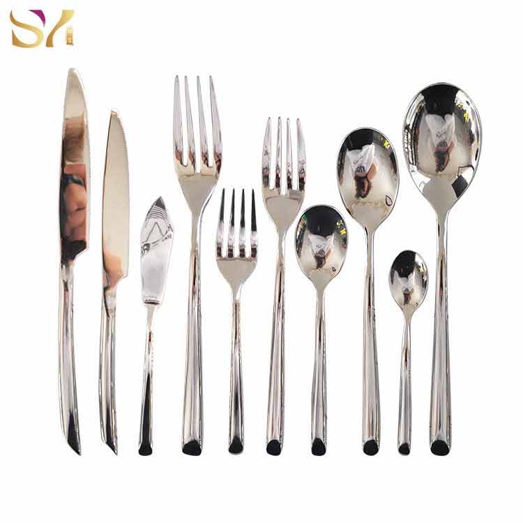 Bias-Cut Bases Silverware Cutlery Set