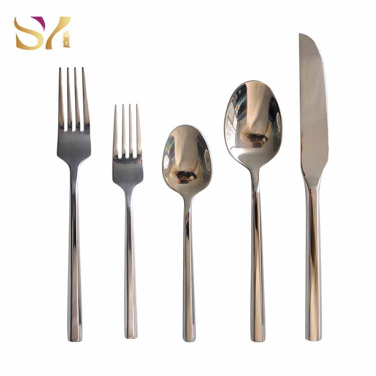 Silver Flatware Cutlery Set