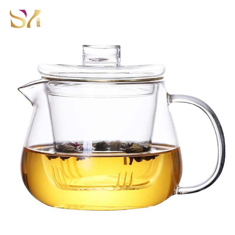 Transparent Borosilicate Glass Teapot Set