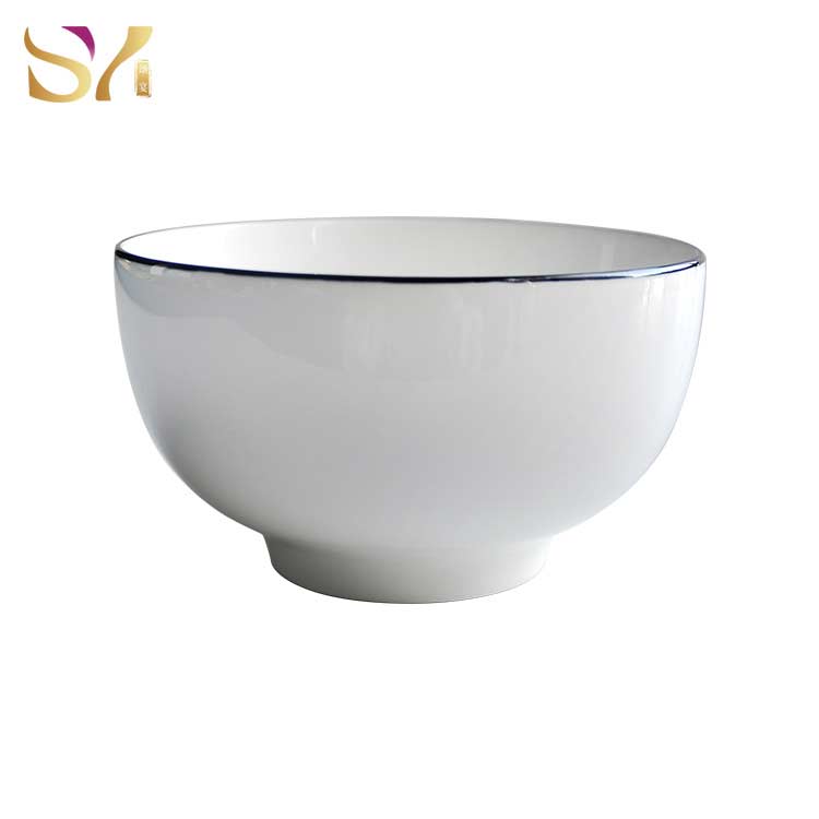 Black Rim Ceramics Cereal Bowl