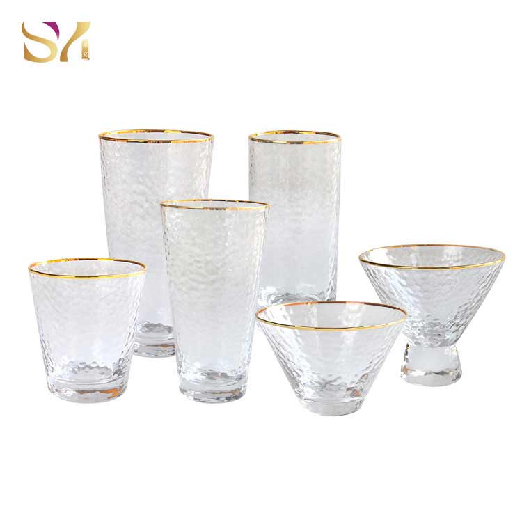 Hammerhead Pattern Drinking Glass Cup Set