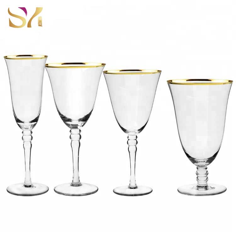 Long Short Stem Bucket Bowl Wine Glasses