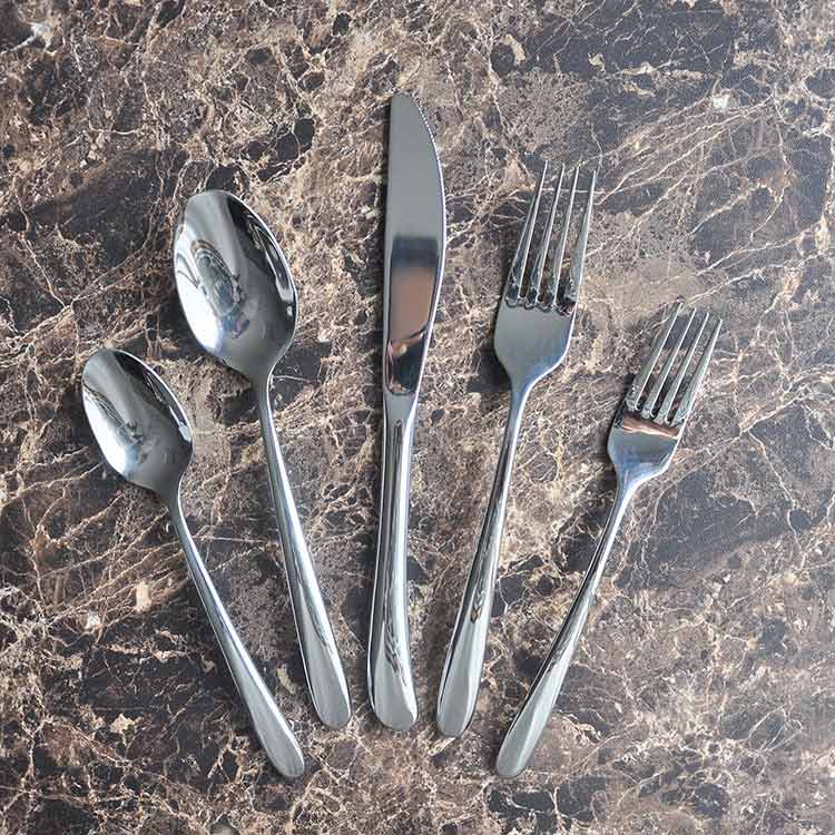  Gold Silverware Satin Flatware Set