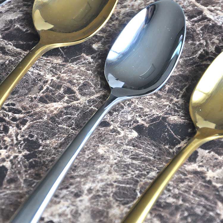  Gold Silverware Satin Flatware Set