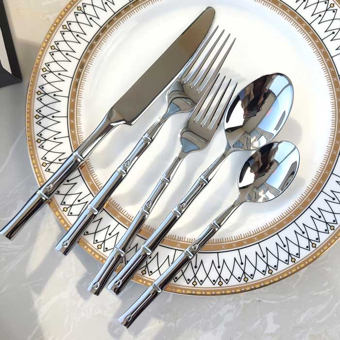 Bamboo Joint Cutlery Flatware Set