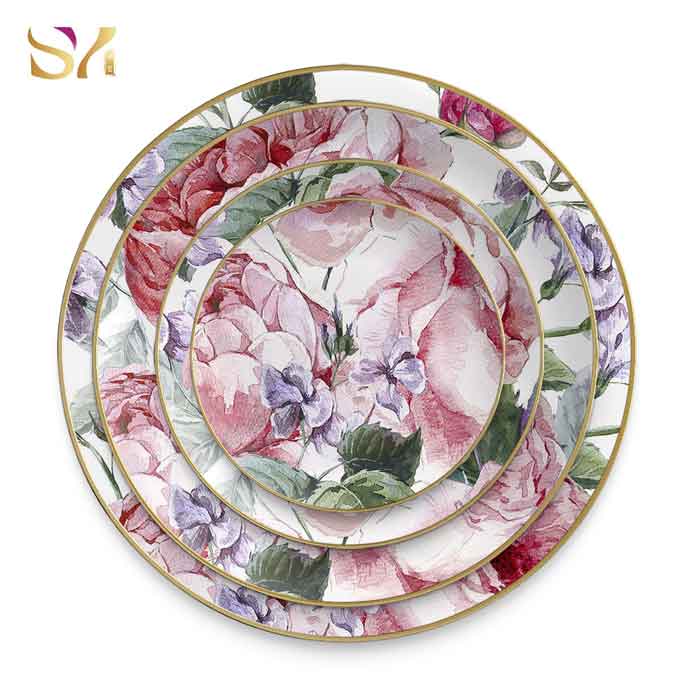 Philippines Gold Rim Ceramic Dinner Dinnerware