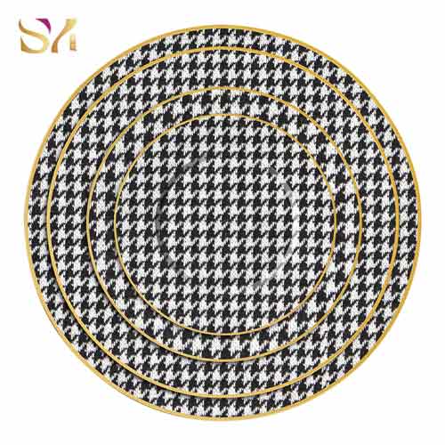 Houndstooth Design Dinner Dinnerware Set 