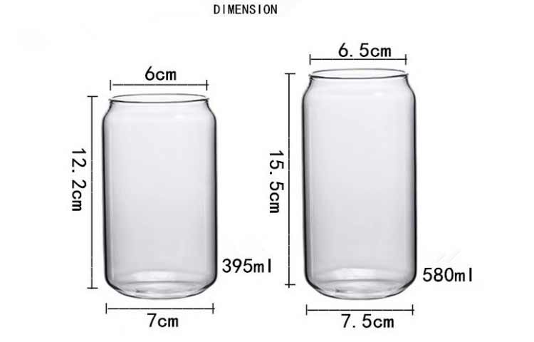 wholesale personalized logo beer can glass 