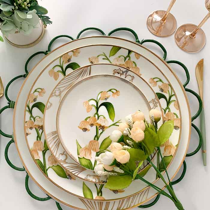 Spring Green Dishes Dinnerware Set